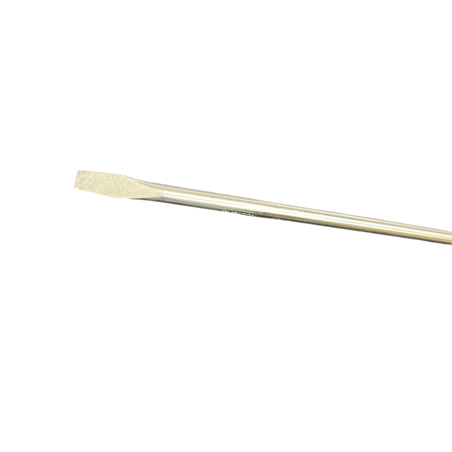 Rubicon 250mm screwdriver with flathead tip and metal shaft for hand tool use