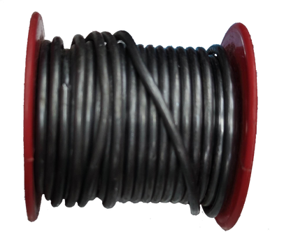Rubicon 30A Fuse Link wire spool with black insulated electrical wiring for circuitry use
