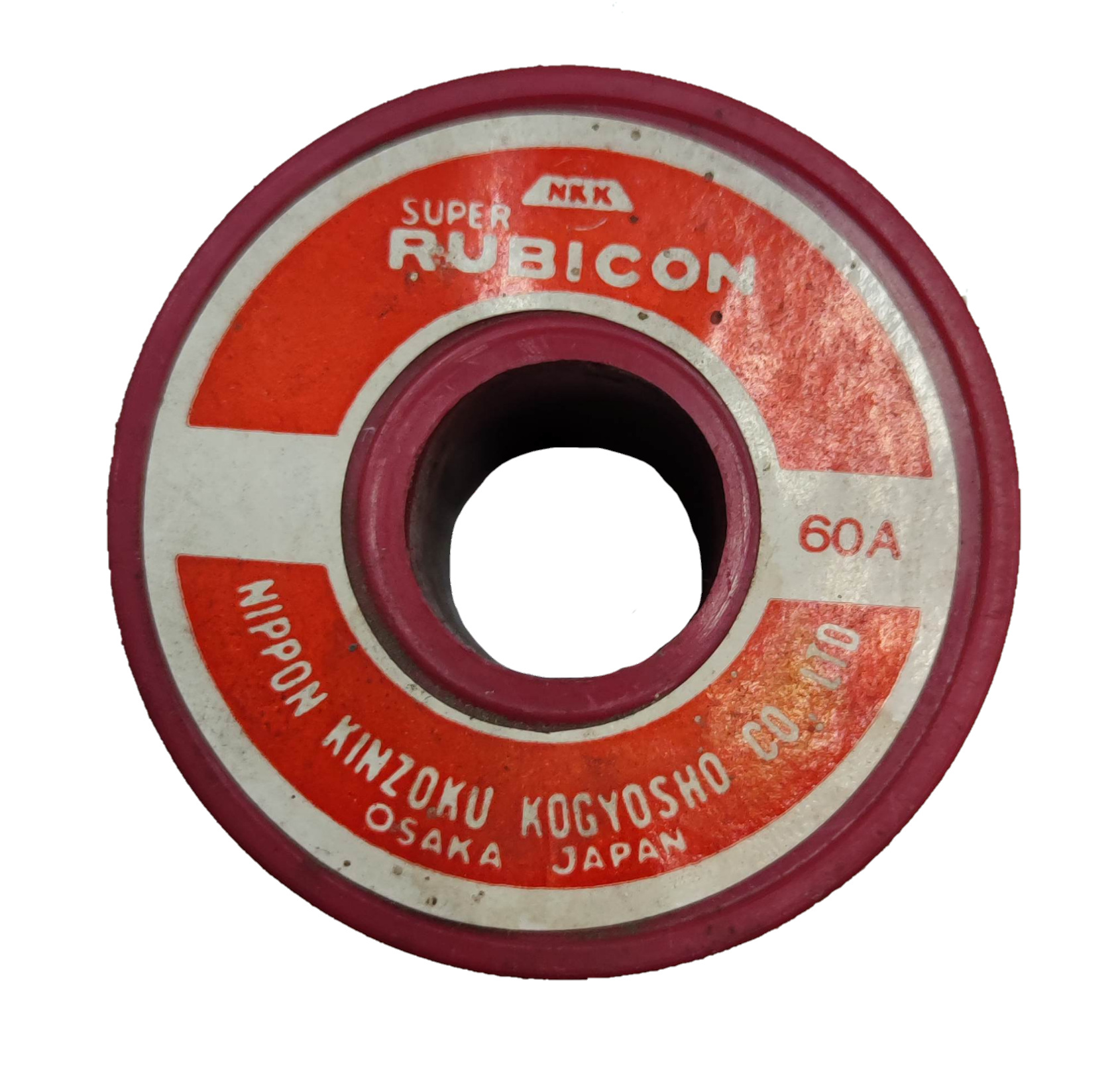Rubicon 60A Fuse Link with red and white label for electrical circuitry and parts