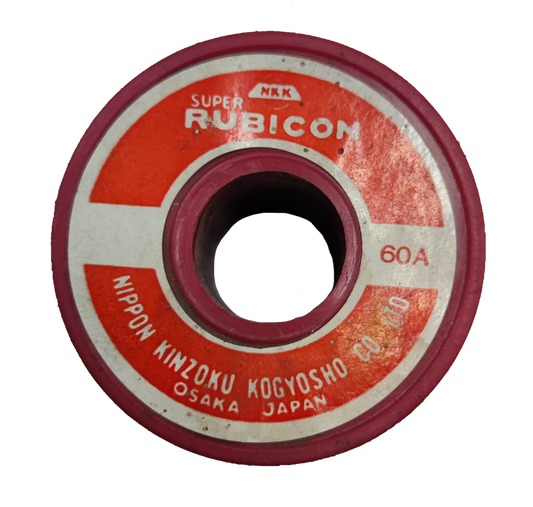 Rubicon 60A Fuse Link with red and white label for electrical circuitry and parts