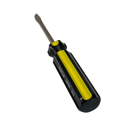 Rubicon Flat Head Screw Driver 902 75mm with yellow and black handle for precision tasks