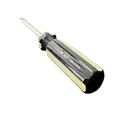 Rubicon Flat Head Screw Driver 907 100mm with black and cream handle for precise fastening