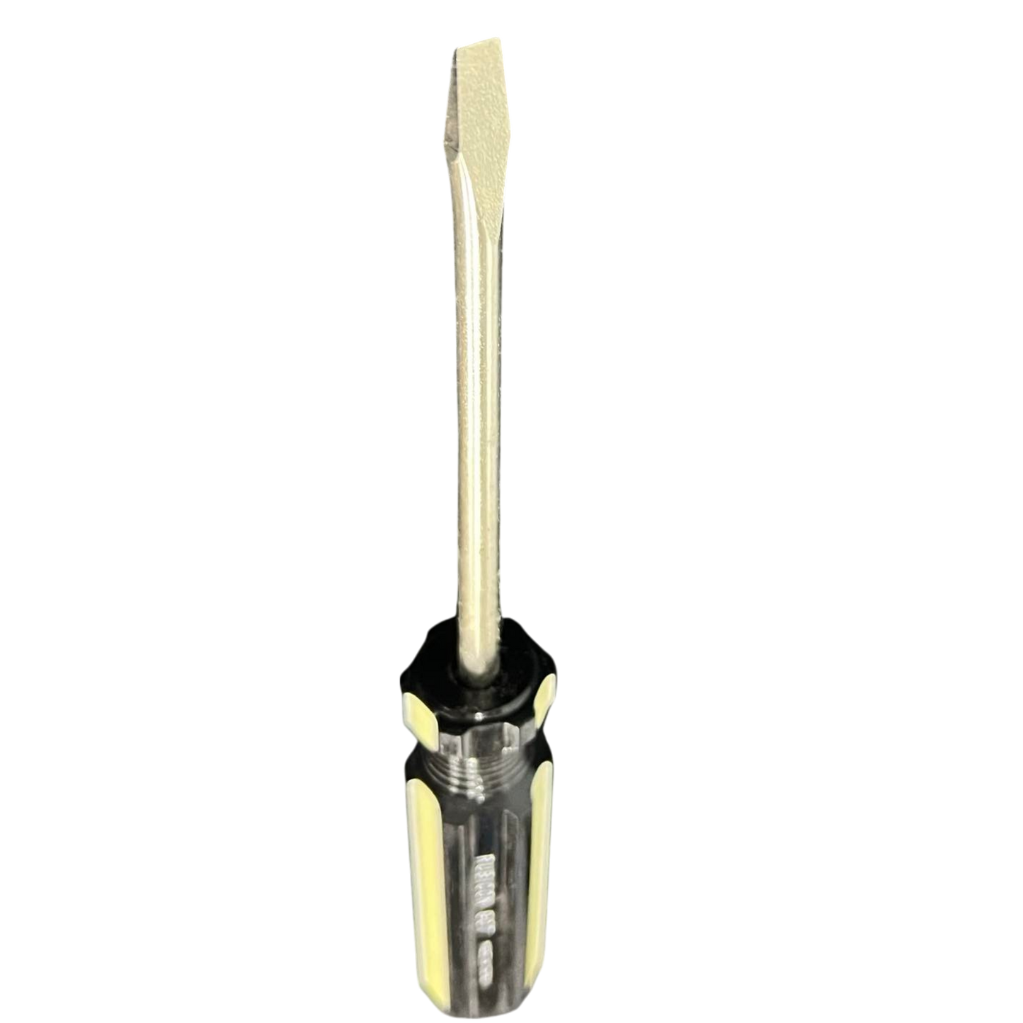 Rubicon Flat Head Screw Driver 907 100mm with clear handle and metal shaft for hand tool use