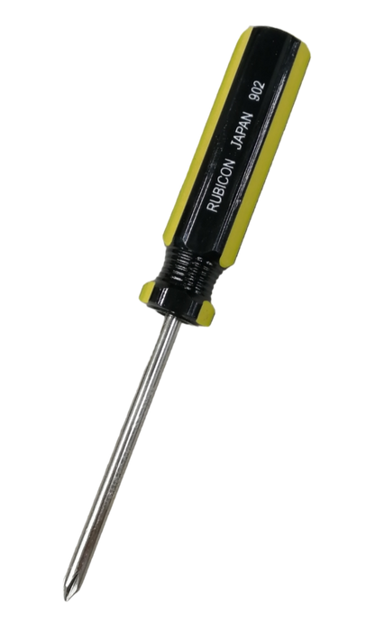 Rubicon industrial Philip screwdriver 5mm shaft with black and yellow ergonomic handle