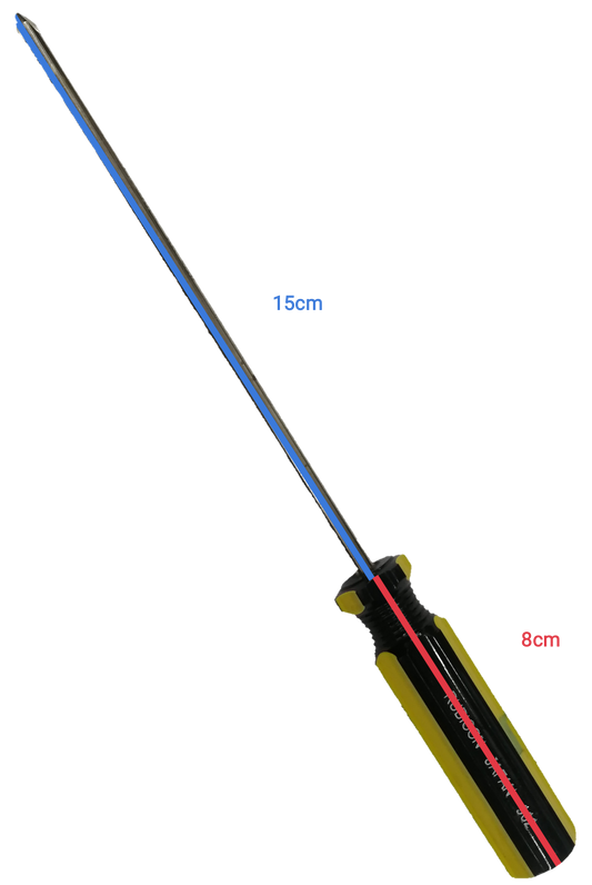 Rubicon Philip Screw Driver 902 150mm with black and yellow handle and long metal shaft