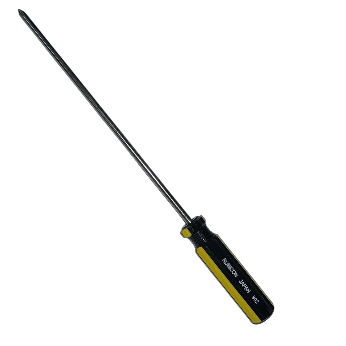 Rubicon Philip Screw Driver 902 200mm-5mm with black and yellow handle for precision fastening