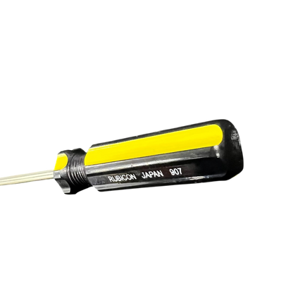 Rubicon Philip Screw Driver 907 100mm with black and yellow handle for precision fastening