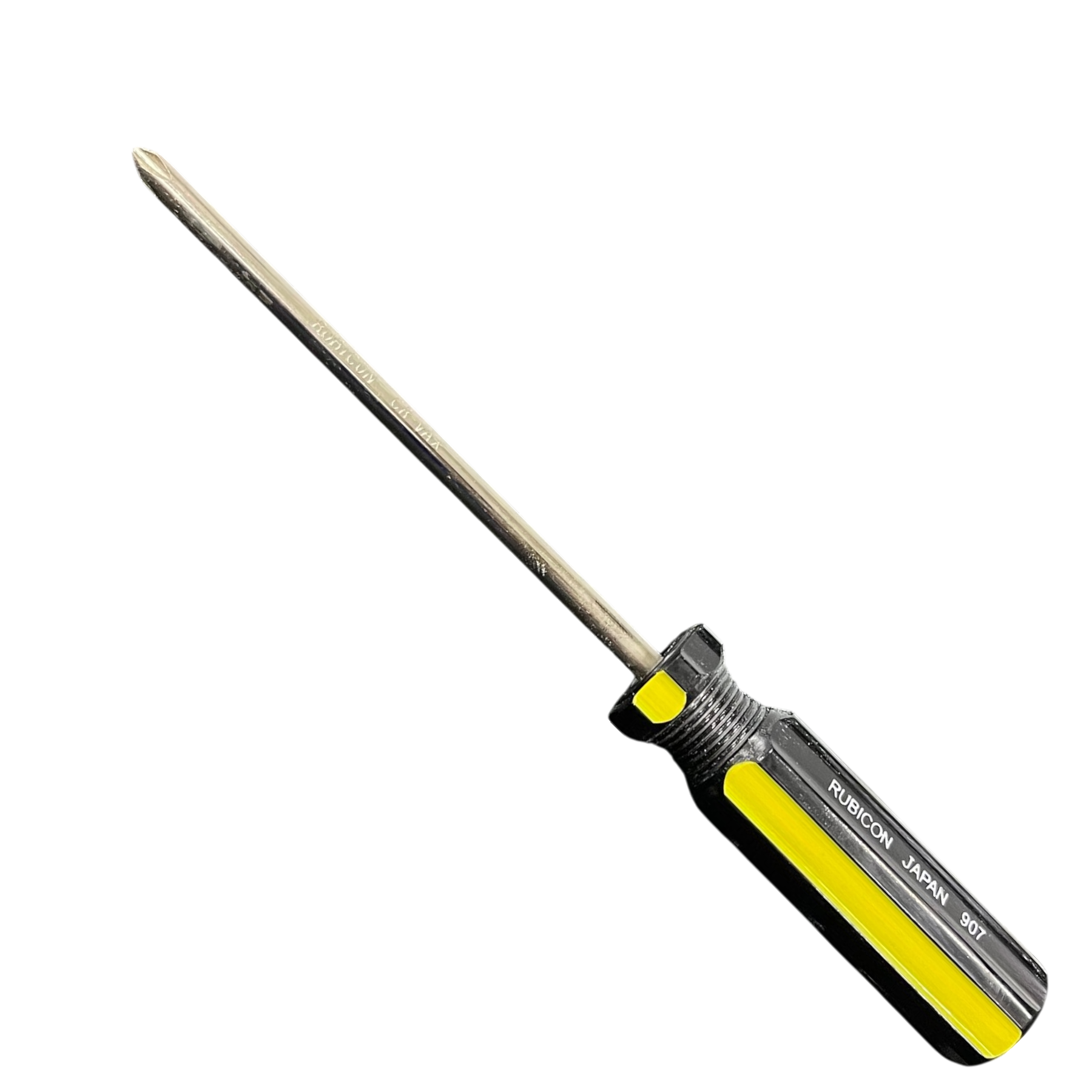 Rubicon Philip Screw Driver 907 125mm with black and yellow handle for precise fastening