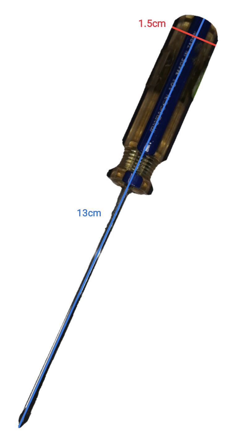 Screw Driver Made in Japan Rubicon with a 13cm long handle and precision tip for accurate use