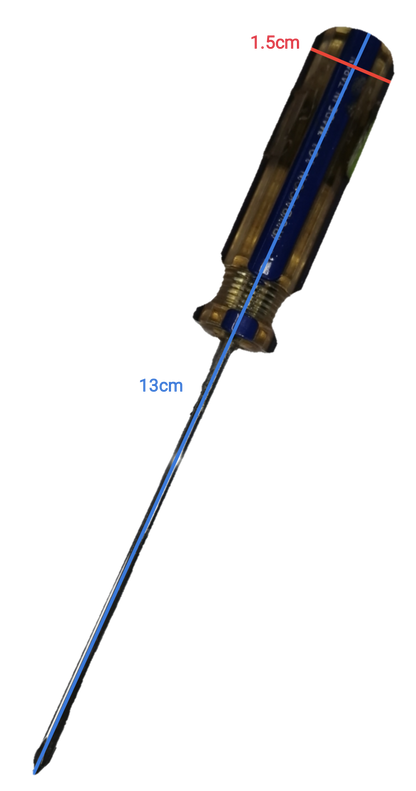Screw Driver Made in Japan Rubicon with a 13cm long handle and precision tip for accurate use