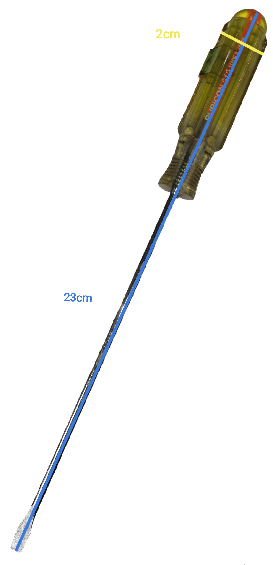 Rubicon Screw Driver Made in Japan featuring a long handle and durable metal tip for precision use