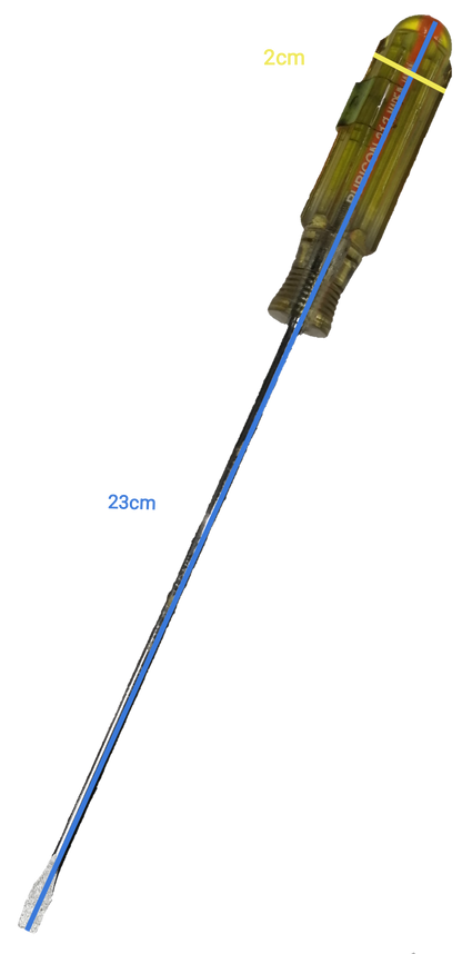 Rubicon Screw Driver Made in Japan featuring a long handle and durable metal tip for precision use