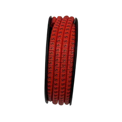Grippes cable management S Marker Red 2.6mm to 4.2mm 1000pcs red cable markers on spool