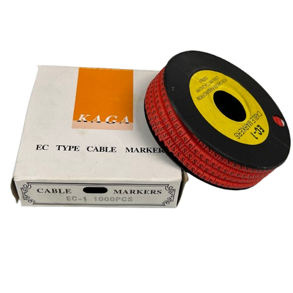 Grippes S Marker Red 2.6mm to 4.2mm 1000pcs cable management markers with white packaging box