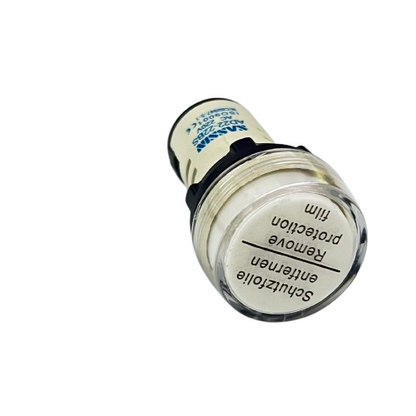 Pilot Lamp WHITE 22mm 220V AC Sassin LED pilot indicator lamp with clear bezel and screw mount