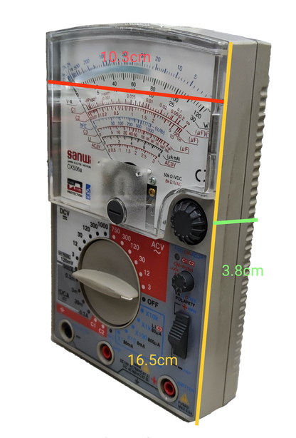 Sanwa Analog Multi-Tester Capacitance Tester electrical trade tool with analog needle display and rotary dial