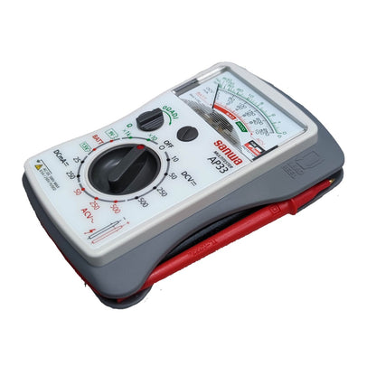 Sanwa analog pocket tester AP-33 500V AC, compact multimeter for electrical measurements and diagnostics