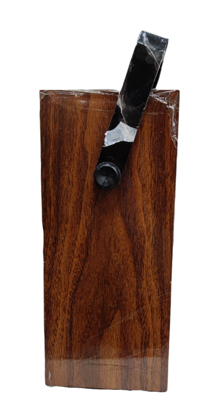 Sanwa Automatic Cut-Out Multi Tester with wooden base and metal lever for electrical testing