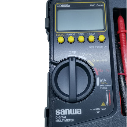 Sanwa CD800a Digital Multimeter LCD 6000 Counts 0.7% Accuracy Made in Japan