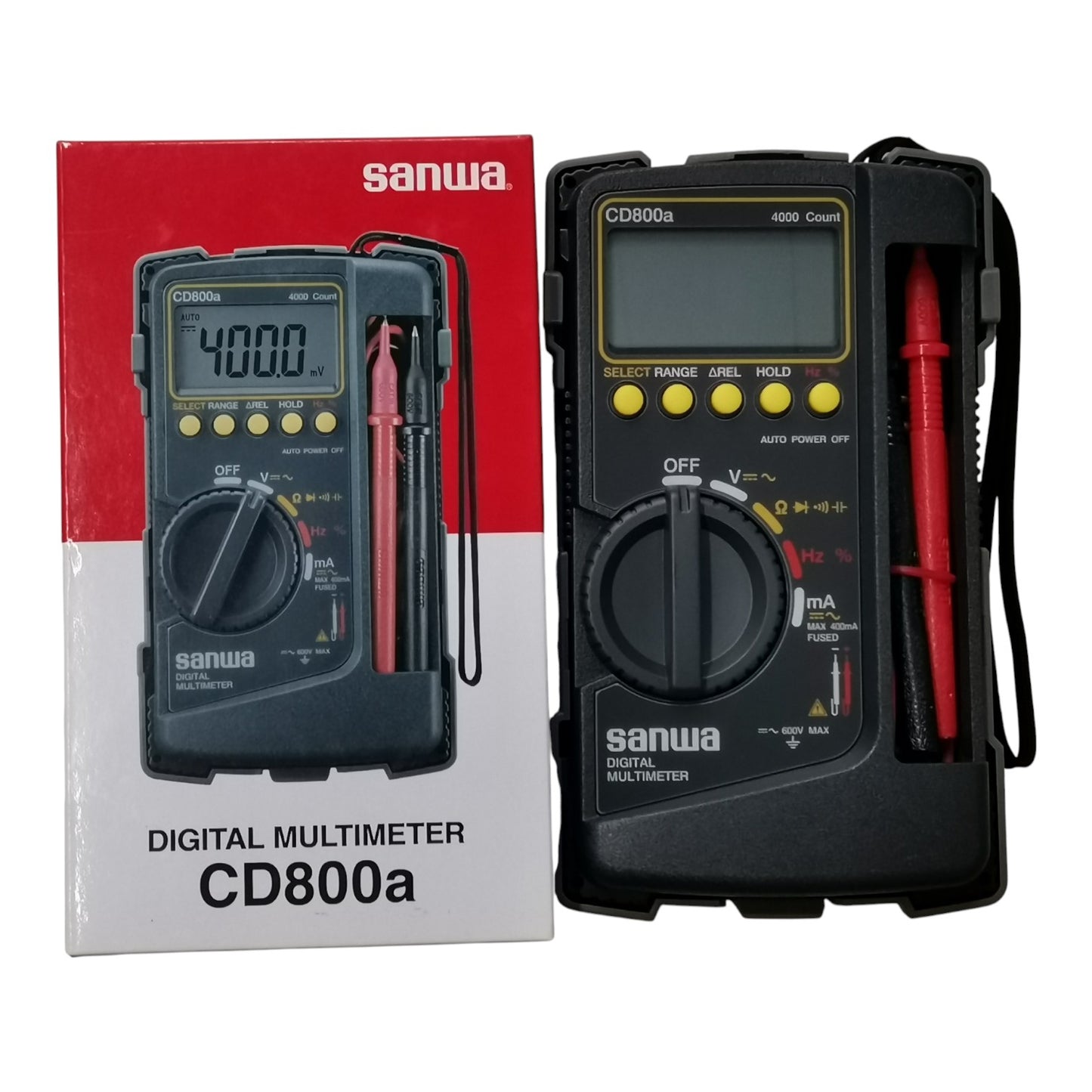 Sanwa CD800a Digital Multimeter LCD 6000 Counts 0.7% Accuracy Made in Japan