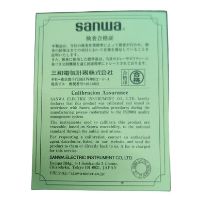 Sanwa Digital Multimeter CD732 LCD 6000 Count 0.01nF to 3999uf Capacitance Measurement