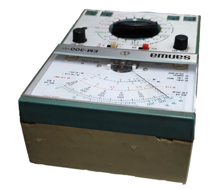Sanwa Electrotester Solid State Tester EM-300 electrical testing tool with analog dial and knobs