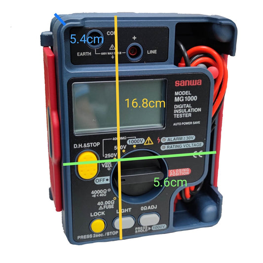 SANWA MG1000 insulation tester 1000V digital insulation tester with measurement dial and test leads