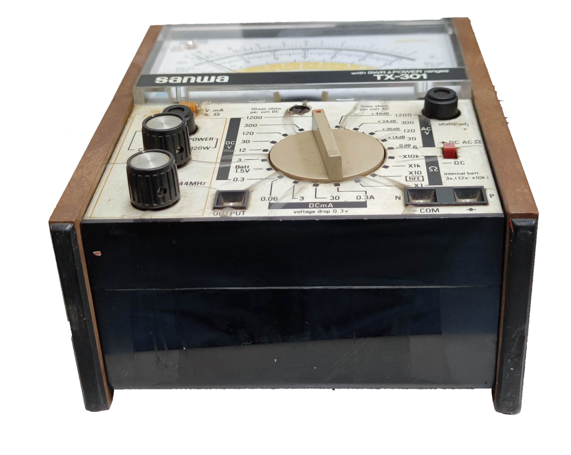 Sanwa Multi Power Tester TX-301 with Fuse Protection electrical testing tool with analog display and control knobs