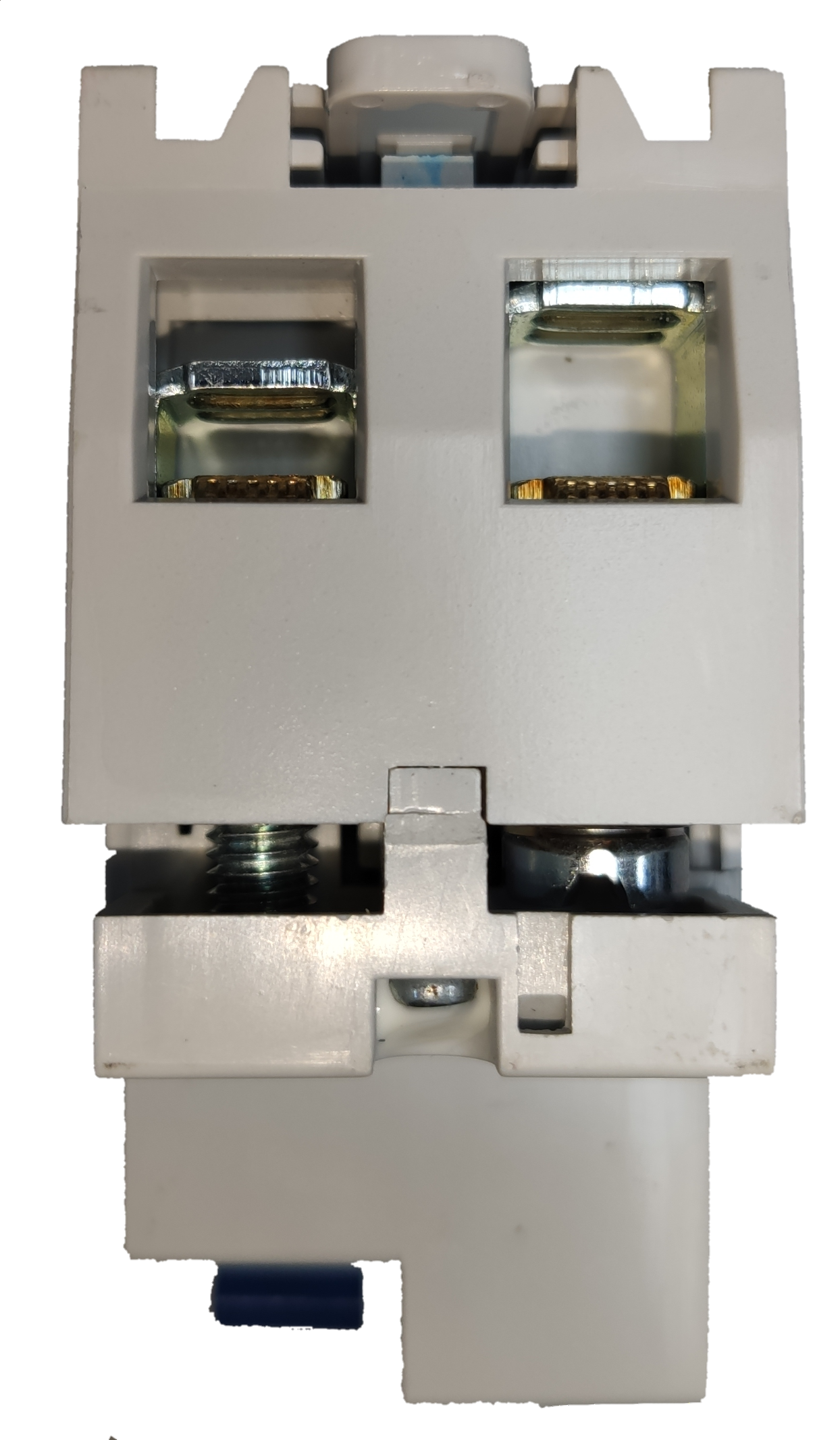 Sassin 2Pole 30ma RCCB Breaker electrical safety device white casing close-up