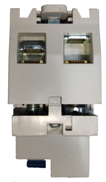 Sassin 2Pole 30ma RCCB Breaker electrical safety device white casing close-up