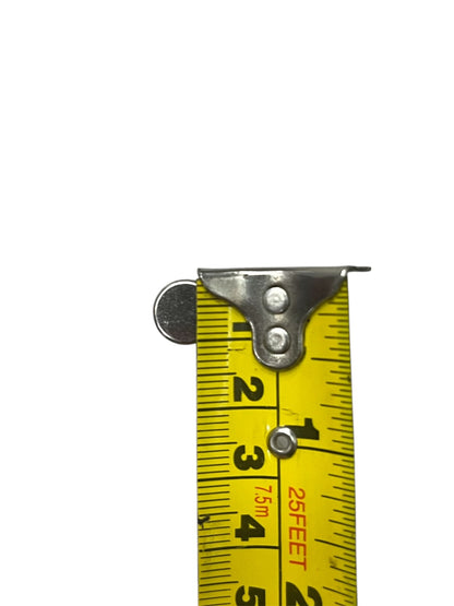 Close-up of Ceramic Fuse 3A 500V 10x38mm next to a yellow measuring tape showing its size