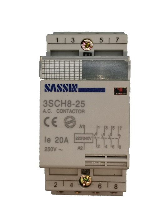 Miniature Contactor 20A 220V 4NO electrical component by Electx Electrical Supply for circuit control