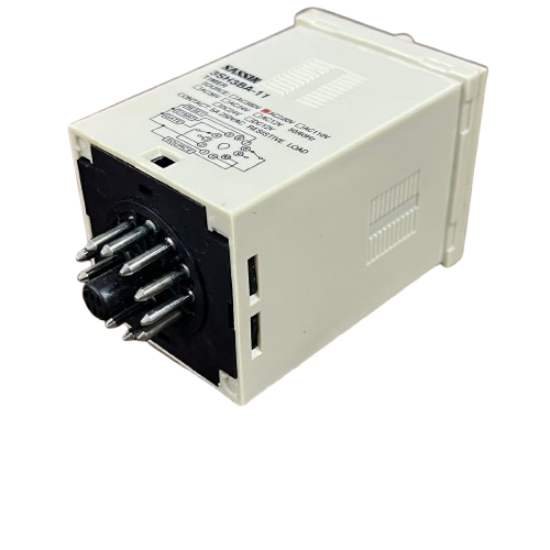 Sassin Multi Range Timer 0-10 Sec 0-5 Sec relay module white rectangular panel mount timer with 8 pin socket