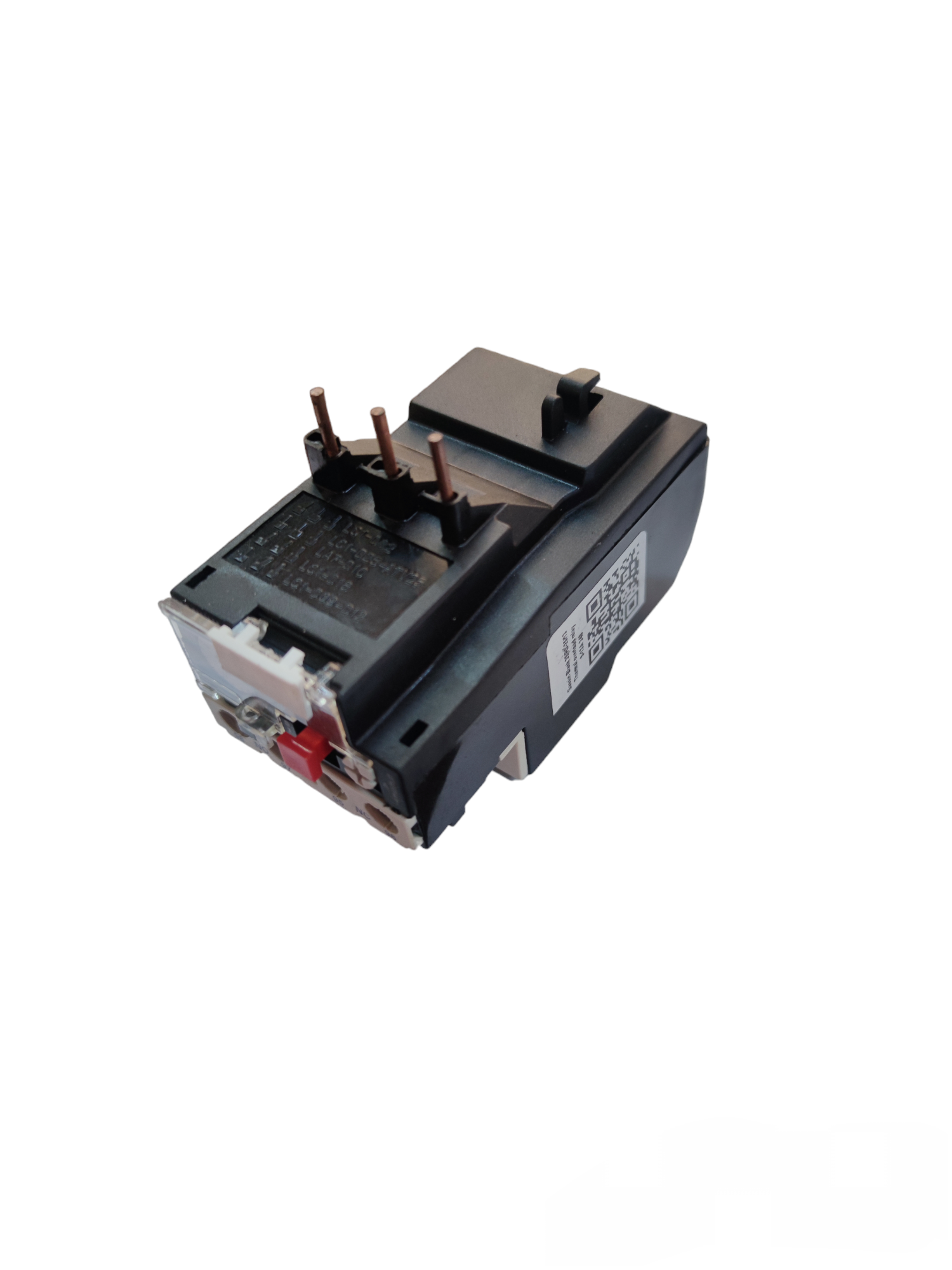 Sassin Overload Relay 9-13A electrical component with three copper connection pins and black casing