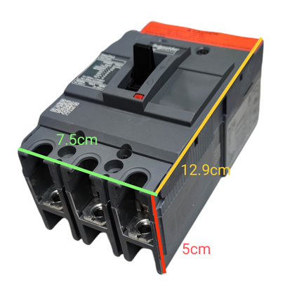 Schneider 100A 3Pole Industrial Circuit Breaker featuring durable construction and compact size