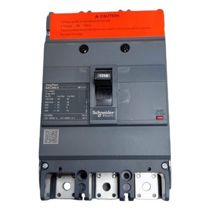 Schneider 125A 3 Pole Industrial Circuit Breaker for reliable electrical protection