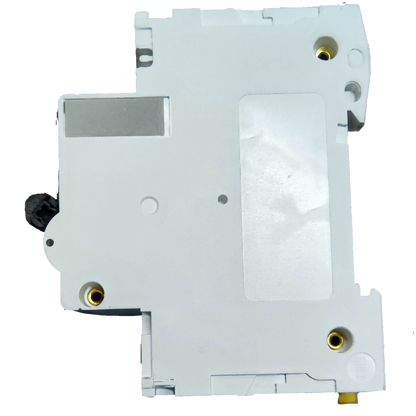 Schneider 125A Miniature Circuit Breaker 2 Pole electrical component in white with mounting holes