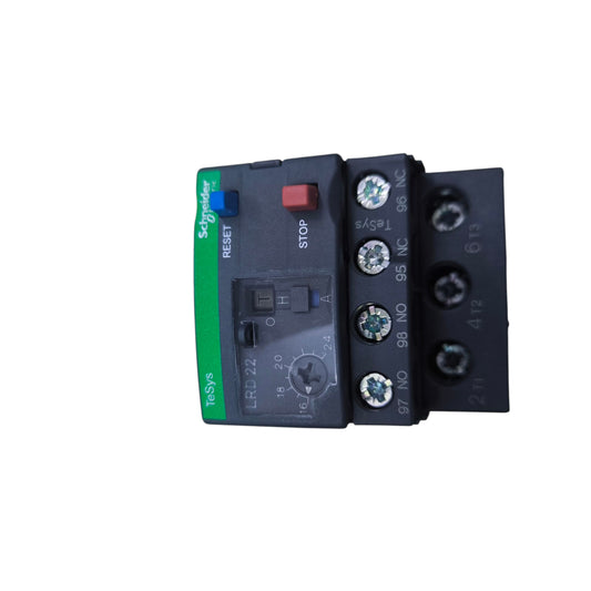 Schneider 16 - 24A Overload Relay LRD22 with Reset Button for Circuit Protection