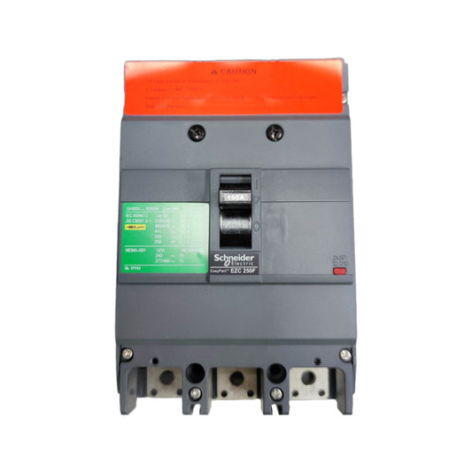 Schneider 160A 3 Pole Breaker Industrial 250AF with a adjustable trip setting for industrial applications
