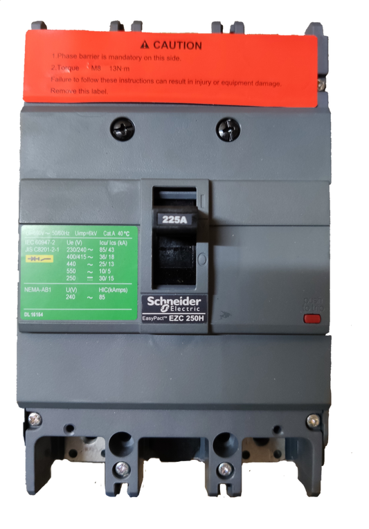 Schneider 225A 2 Pole Breaker Industrial Easy Pact circuit breaker for electrical control