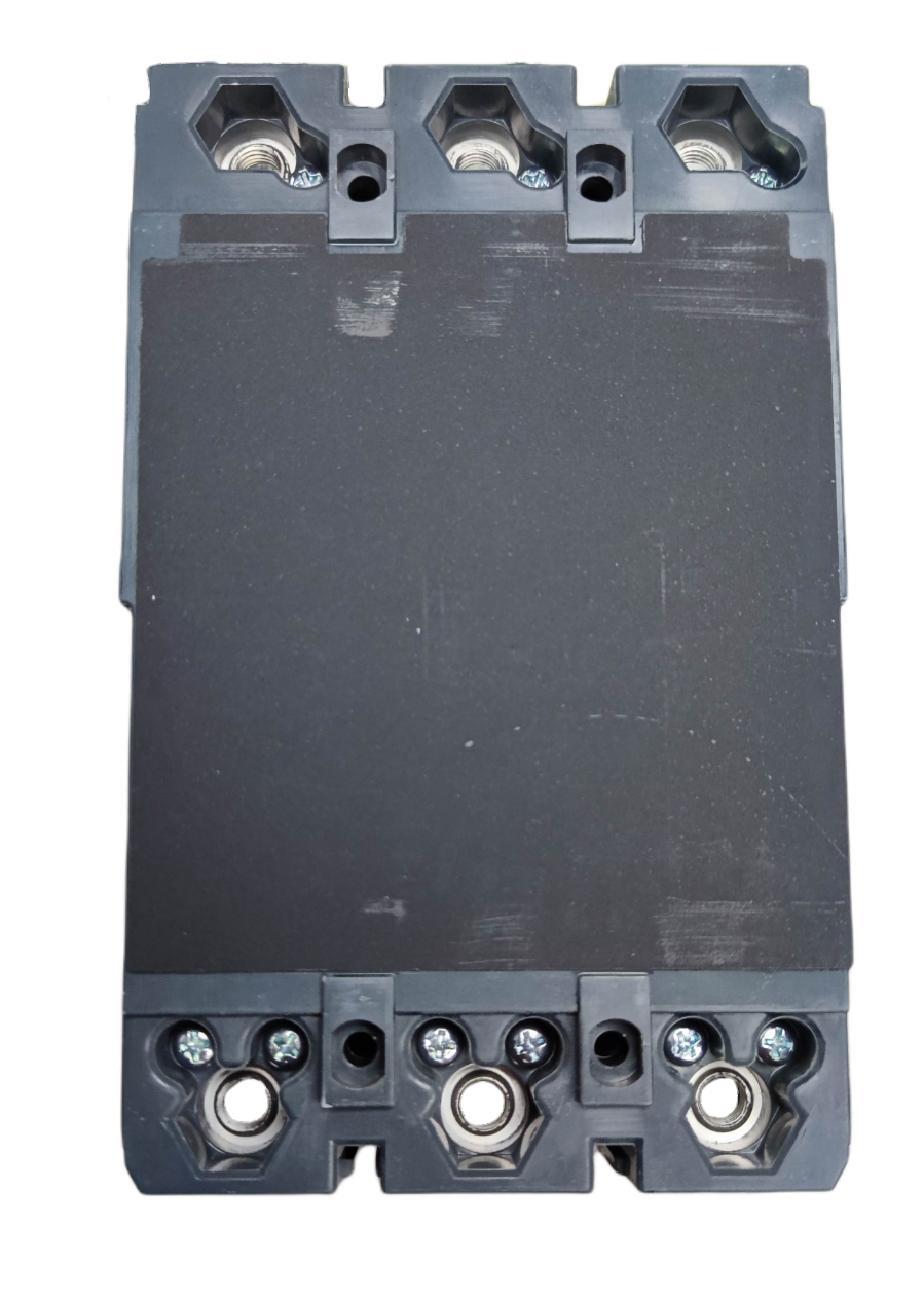 Schneider 225A 3 Pole Industrial Circuit Breaker with durable black casing and screw terminals
