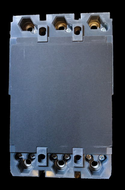 Schneider 250A 3 Pole Industrial Circuit Breaker with black protective casing and metal terminals