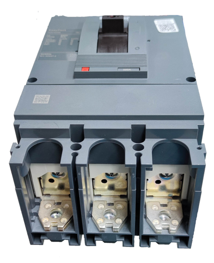 Schneider 320A 3 Pole Industrial Circuit Breaker with metal contacts and gray casing