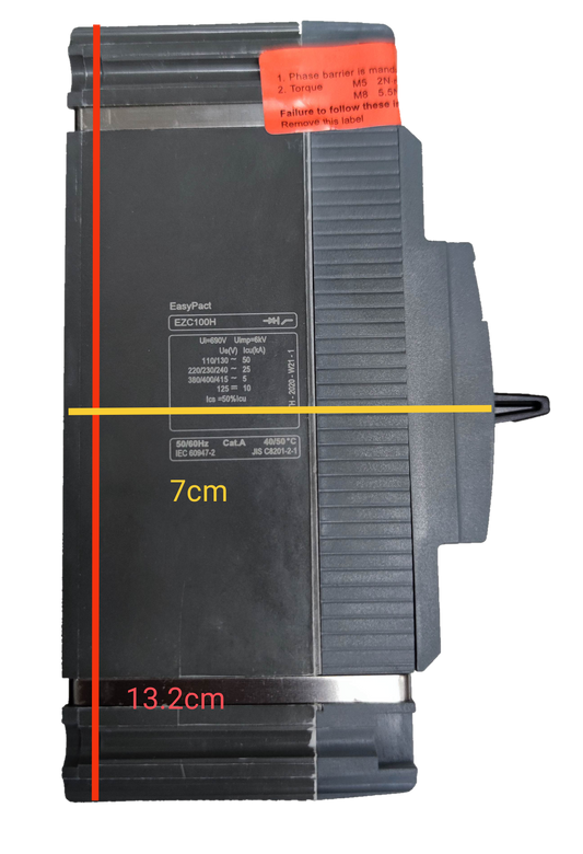 Schneider 40A 1 Pole Industrial Circuit Breaker 25KAIC with black casing and easy-to-read labels