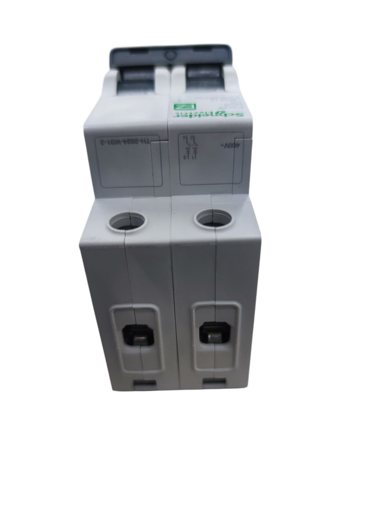 Schneider 40A 2 Pole 6KAIC Miniature Circuit Breaker electrical circuitry part in white