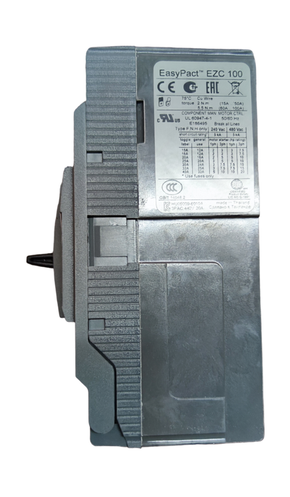 Schneider 40A 3P Industrial Circuit Breaker 10KAIC EasyPact EZC 100 electrical component