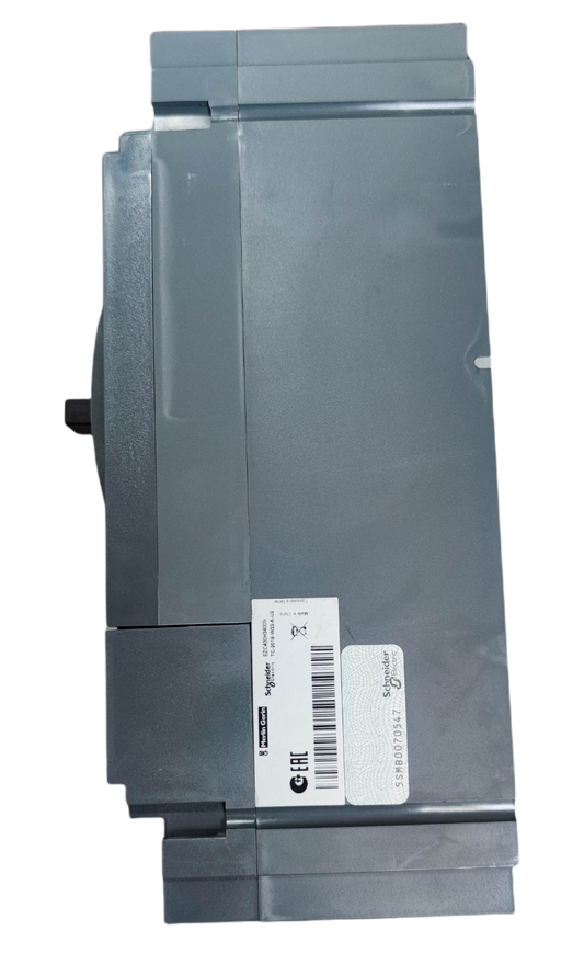 Schneider 500A 3 Pole Industrial Circuit Breaker in gray electrical circuitry component