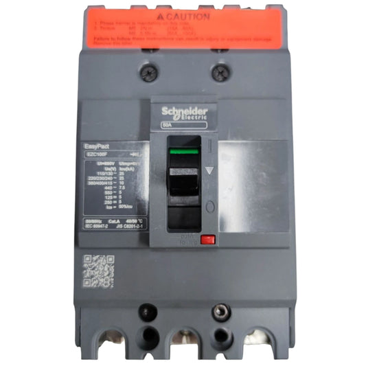Schneider 50A 3 Pole 5KAIC 220V 100AF Industrial Circuit Breaker Type MCCB Molded Case Circuit Breaker Easy Pact EZC100F3050