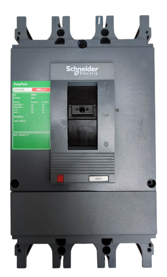 Schneider 600A 3 Pole Industrial Circuit Breaker with EasyPact design for electrical protection