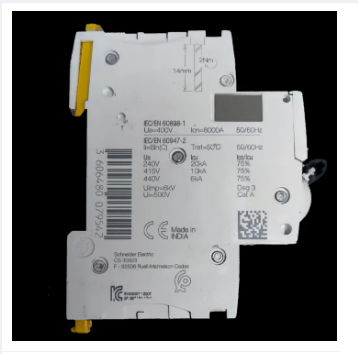 Schneider 63A Miniature Circuit Breaker 3 Pole electrical circuitry component white casing